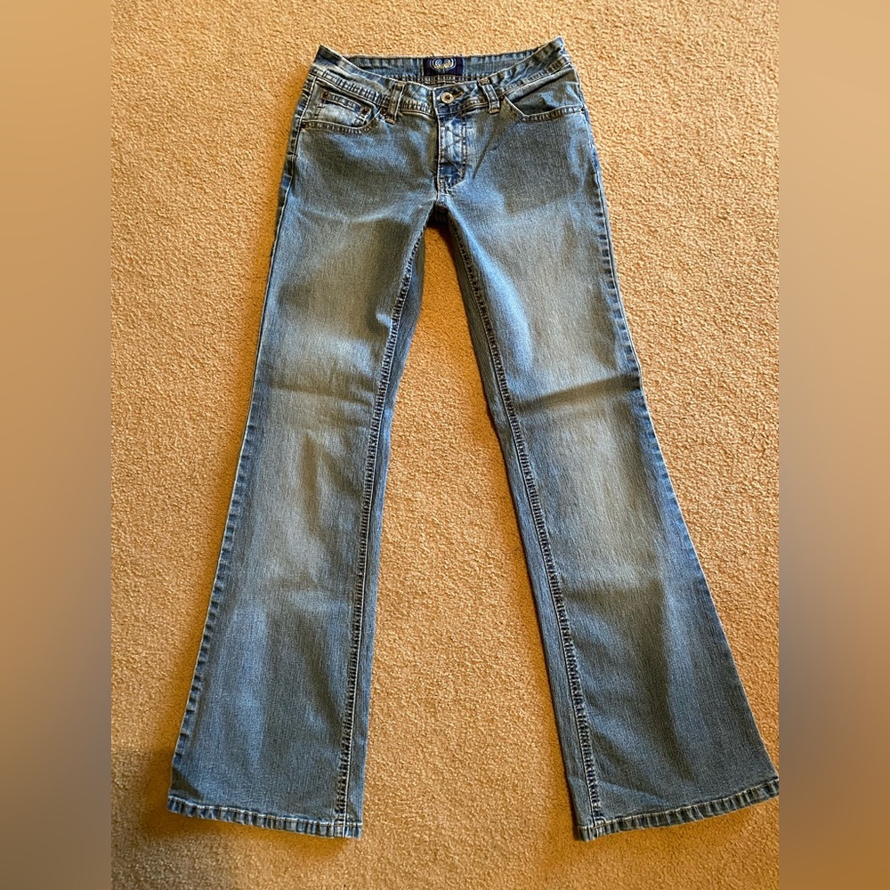 Angels Embellished Pockets Flare Jeans